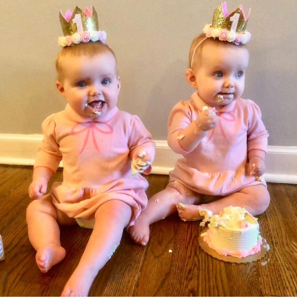 Pink knit Janie and Jack Dresses